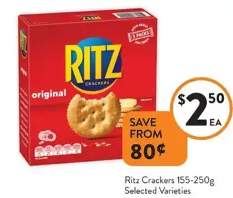 Foodworks Ritz Crackers offer