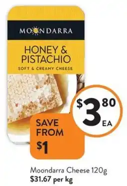 Foodworks Moondarra Cheese offer