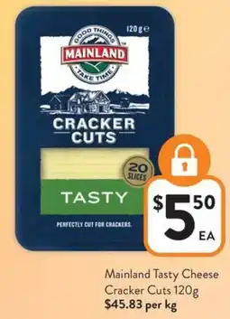 Foodworks Mainland Tasty Cheese Cracker Cuts offer