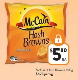 Foodworks McCain Hash Browns offer