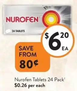 Foodworks Nurofen Tablets offer