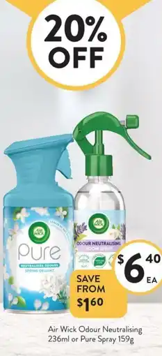 Foodworks Air Wick Odour Neutralising offer