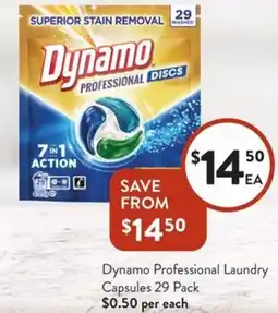 Foodworks Dynamo Professional Laundry Capsules offer