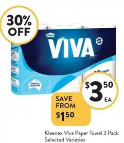 Foodworks Kleenex Viva Paper Towel offer
