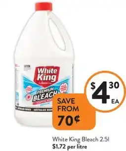 Foodworks White King Bleach offer