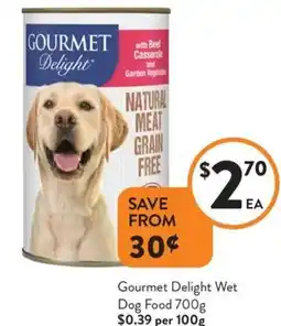 Foodworks Gourmet Delight Wet Dog Food offer