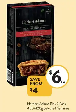 Foodworks Herbert Adams Pies offer