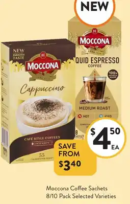 Foodworks Moccona Coffee Sachets offer