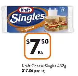 Foodworks Kraft Cheese Singles offer