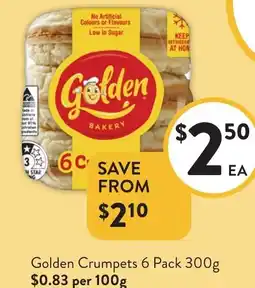 Foodworks Golden Crumpets offer