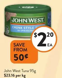 Foodworks John West Tuna offer