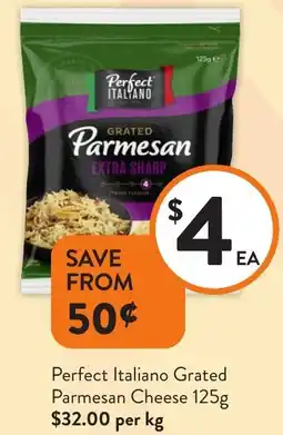 Foodworks Perfect Italiano Grated Parmesan Cheese offer
