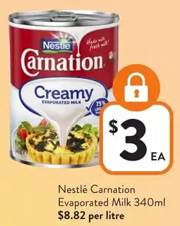 Foodworks Nestlé Carnation Evaporated Milk offer