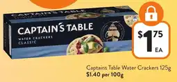 Foodworks Captains Table Water Crackers offer