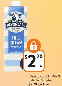 Foodworks Devondale UHT Milk offer