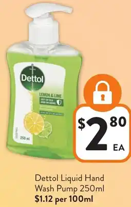Foodworks Dettol Liquid Hand Wash Pump offer