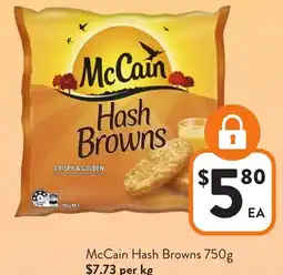 Foodworks McCain Hash Browns offer