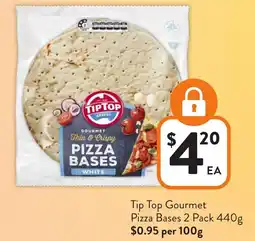 Foodworks Tip Top Gourmet Pizza Bases offer