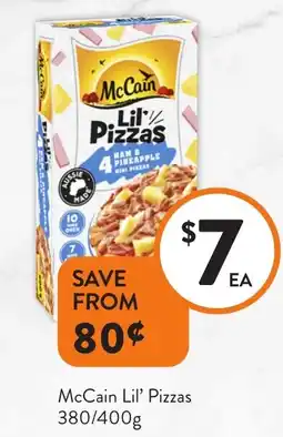 Foodworks McCain Lil' Pizzas offer