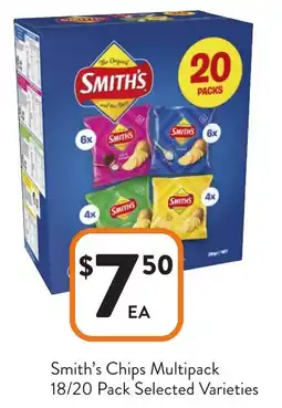 Foodworks Smith's Chips Multipack offer
