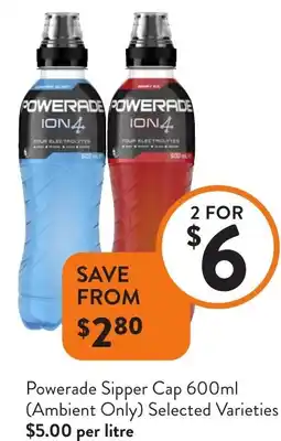 Foodworks Powerade Sipper Cap offer
