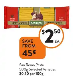 Foodworks San Remo Pasta offer