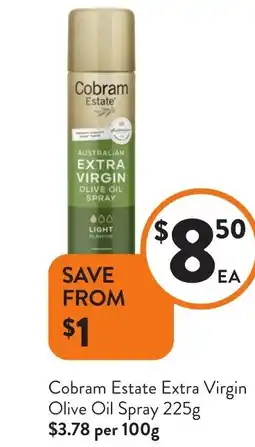Foodworks Cobram Estate Extra Virgin Olive Oil Spray offer