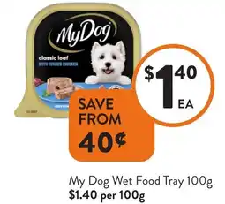 Foodworks My Dog Wet Food Tray offer