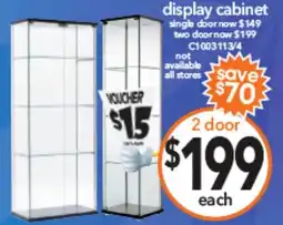 Cheap as Chips Display cabinet single door now offer