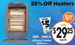 Cheap as Chips Geranica infrared heater offer