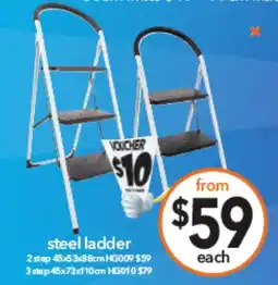 Cheap as Chips Steel ladder offer