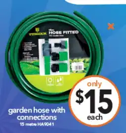 Cheap as Chips garden hose with connections offer