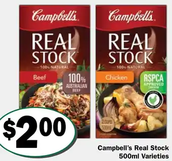 Friendly Grocer Campbell's Real Stock offer