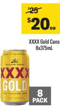 Liquorland XXXX Gold Cans offer