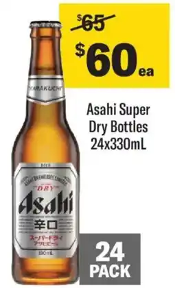 Liquorland Asahi Super Dry Bottles offer