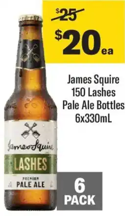 Liquorland James Squire 150 Lashes Pale Ale Bottles offer