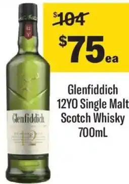 Liquorland Glenfiddich 12Y0 Scotch Whisky offer