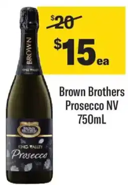 Liquorland Brown Brothers Prosecco NV offer