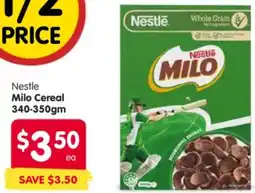 Spar Nestle Milo Cereal offer