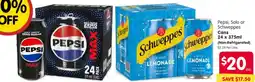 Spar Pepsi, Solo or Schweppes Cans offer