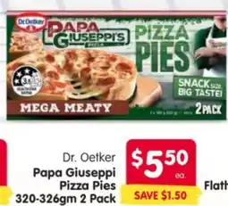 Spar Papa Giuseppi Pizza Pies offer