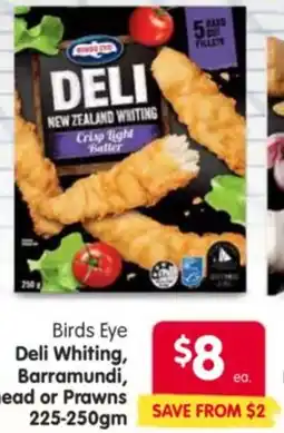 Spar Deli Whiting Barramundi Flathead or Prawns offer