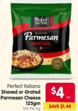 Spar Perfect Italiano Shaved or Grated Parmesan Cheese offer