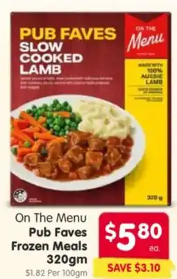 Spar Pub Faves Frozen Meals offer