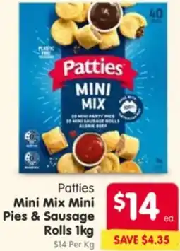 Spar Patties Mini Mix Mini Pies & Sausage offer