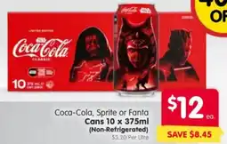 Spar Coca-Cola, Sprite or Fanta Cans offer