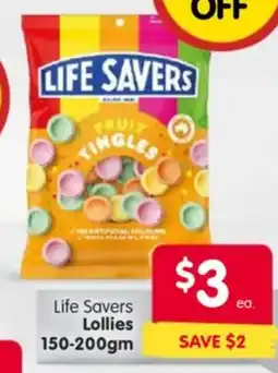 Spar Life Savers Lollies offer