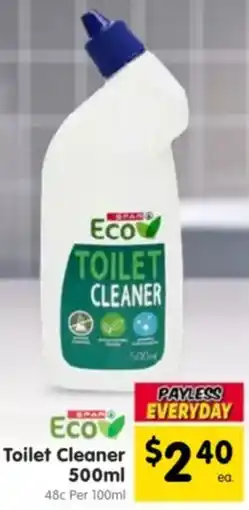 Spar Eco Toilet Cleaner offer
