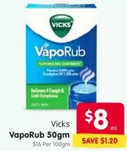Spar Vicks VapoRub offer