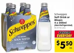 Spar Schweppes Soft Drink or Mixers offer